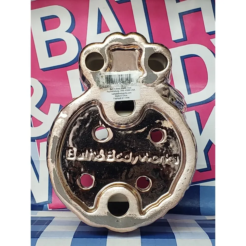 BBW Rose Gold Fox & Tree Stump Design Foaming Soap Holder Bathroom Sink Decor